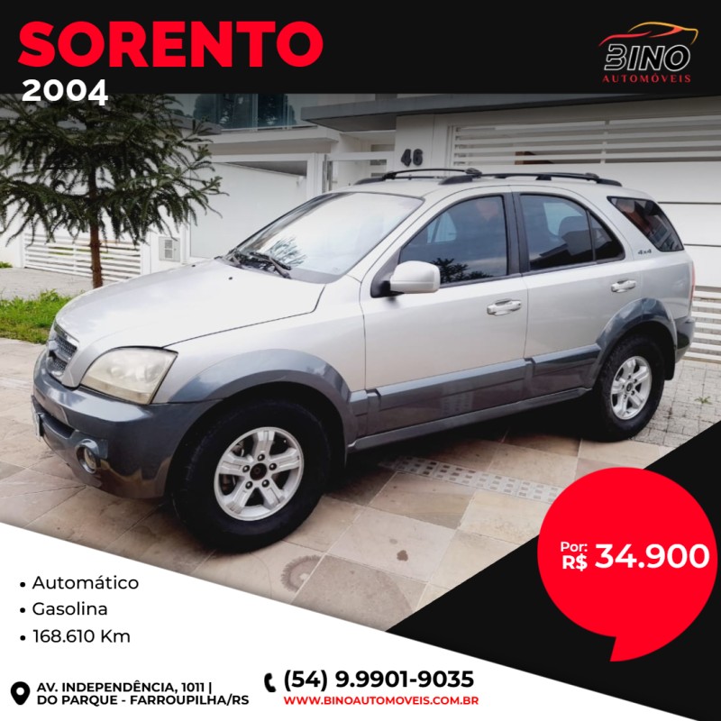 sorento ex 3.5 l v6 4x4 automatico 2004 farroupilha