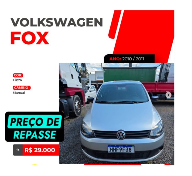 FOX 1.6 MI 8V FLEX 4P MANUAL - 2011 - CAXIAS DO SUL