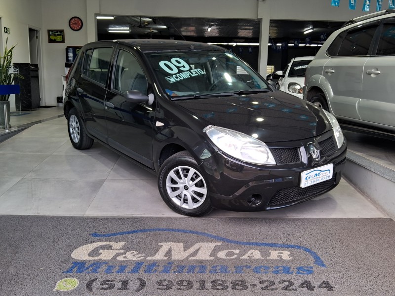 sandero 1.0 expression 16v flex 4p manual 2009 sao sebastiao do cai