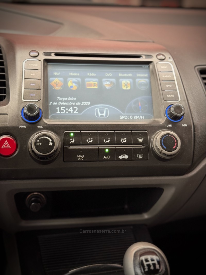 CIVIC 1.8 LXS 16V FLEX 4P MANUAL - 2007 - ESTâNCIA VELHA
