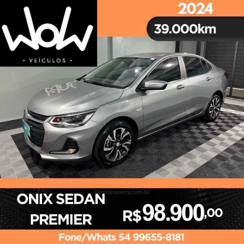 onix 1.0 premier ii plus 12v turbo flex 4p automatico 2024 bento goncalves