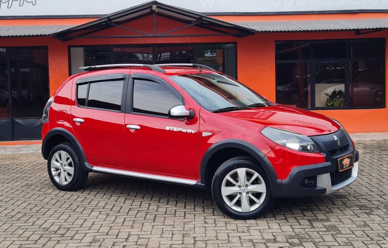 sandero 1.6 stepway 16v flex 4p automatico 2012 canela