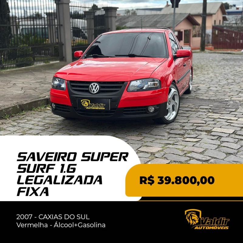 saveiro 1.6 mi super surf cs 8v flex 2p manual g.iv 2007 caxias do sul