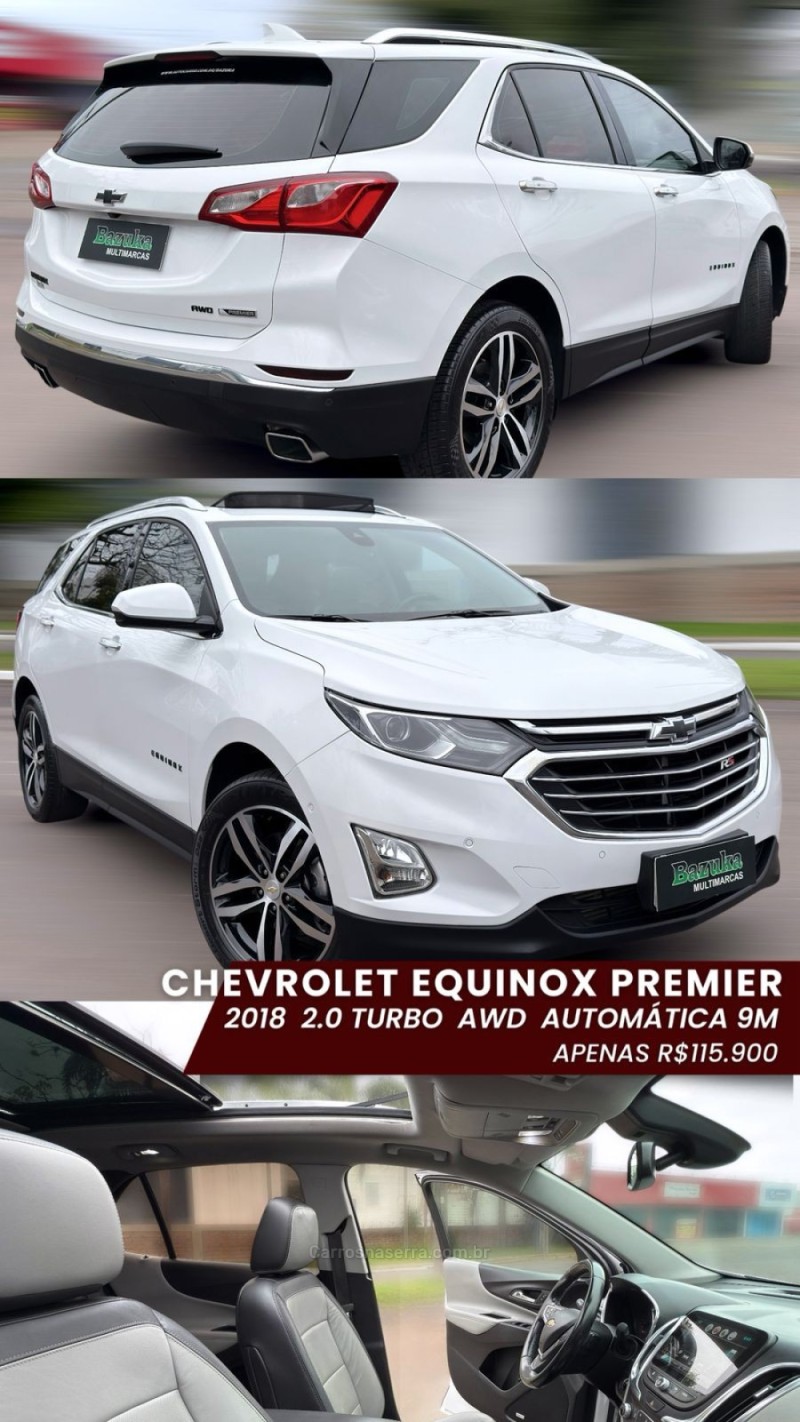 EQUINOX 2.0 16V TURBO GASOLINA PREMIER AWD AUTOMÁTICO - 2018 - NOVO HAMBURGO