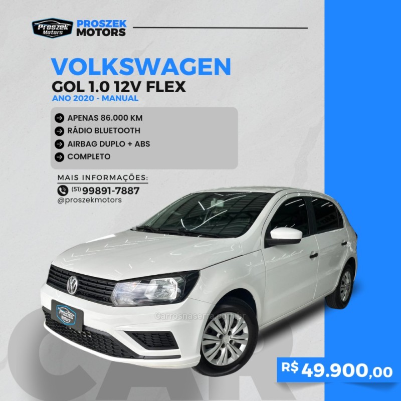 GOL 1.0 12V MPI TOTALFLEX 4P MANUAL - 2020 - CANOAS