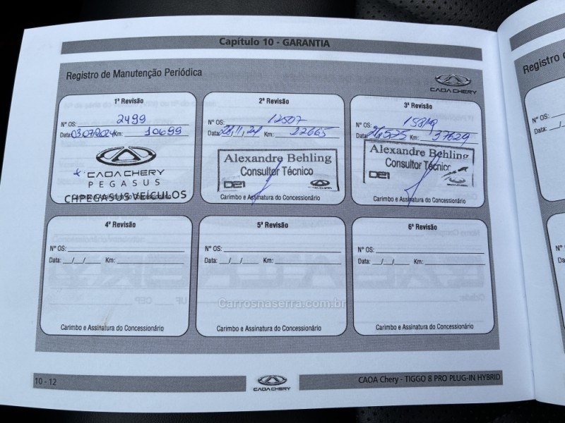 TIGGO 1.5 8 PRO TURBO HÍBRIDO 4P AUTOMÁTICO - 2024 - VENâNCIO AIRES