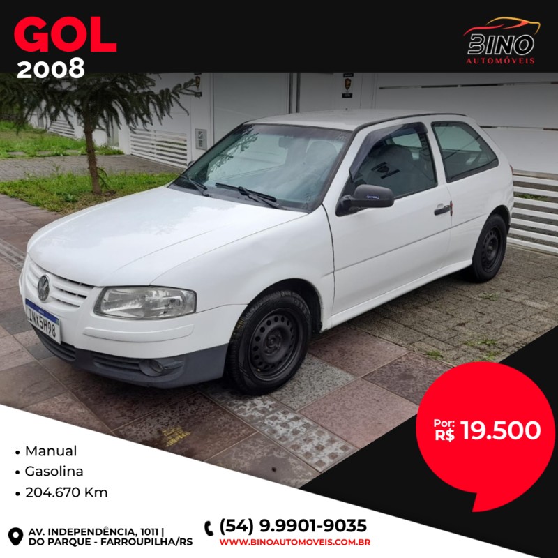 gol 1.0 mi city 8v flex 2p manual 2008 farroupilha