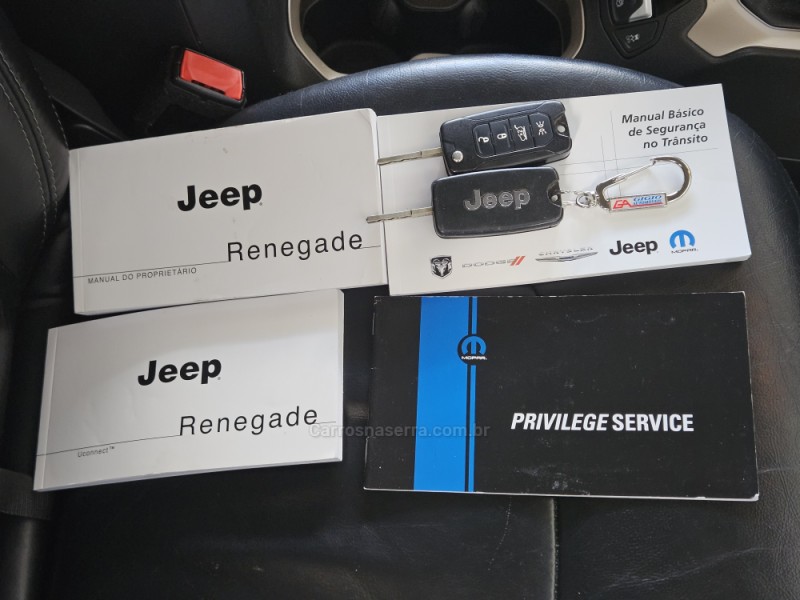 RENEGADE 1.8 16V FLEX LONGITUDE 4P AUTOMÁTICO - 2016 - TAPEJARA