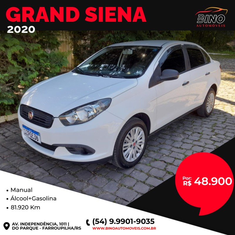 grand siena 1.4 mpi attractive 8v flex 4p manual 2020 farroupilha