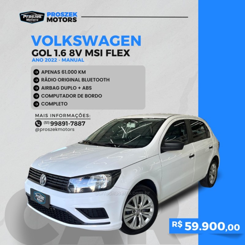 gol 1.6 msi 8v totalflex 4p manual 2022 canoas