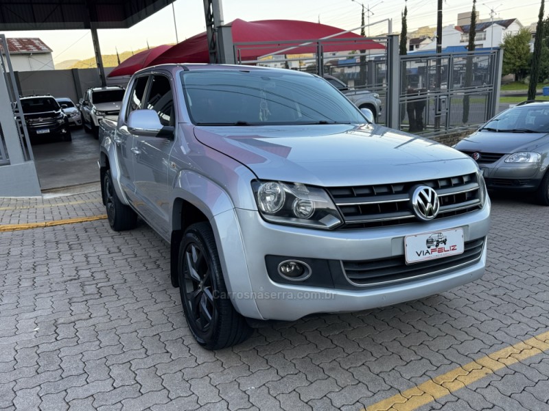 AMAROK 2.0 HIGHLINE 4X4 CD 16V TURBO INTERCOOLER DIESEL 4P AUTOMÁTICO - 2014 - FELIZ