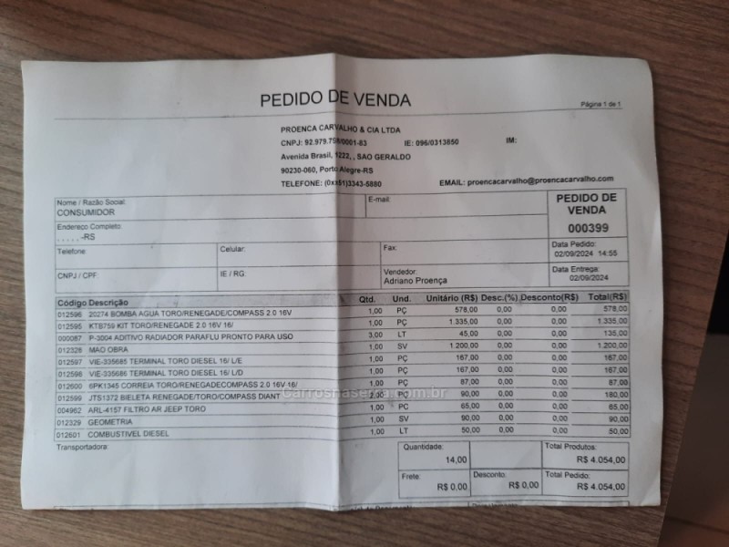 TORO 2.0 16V VOLCANO AT9 4X4 FLEX 4P AUTOMÁTICO - 2017 - DOIS IRMãOS