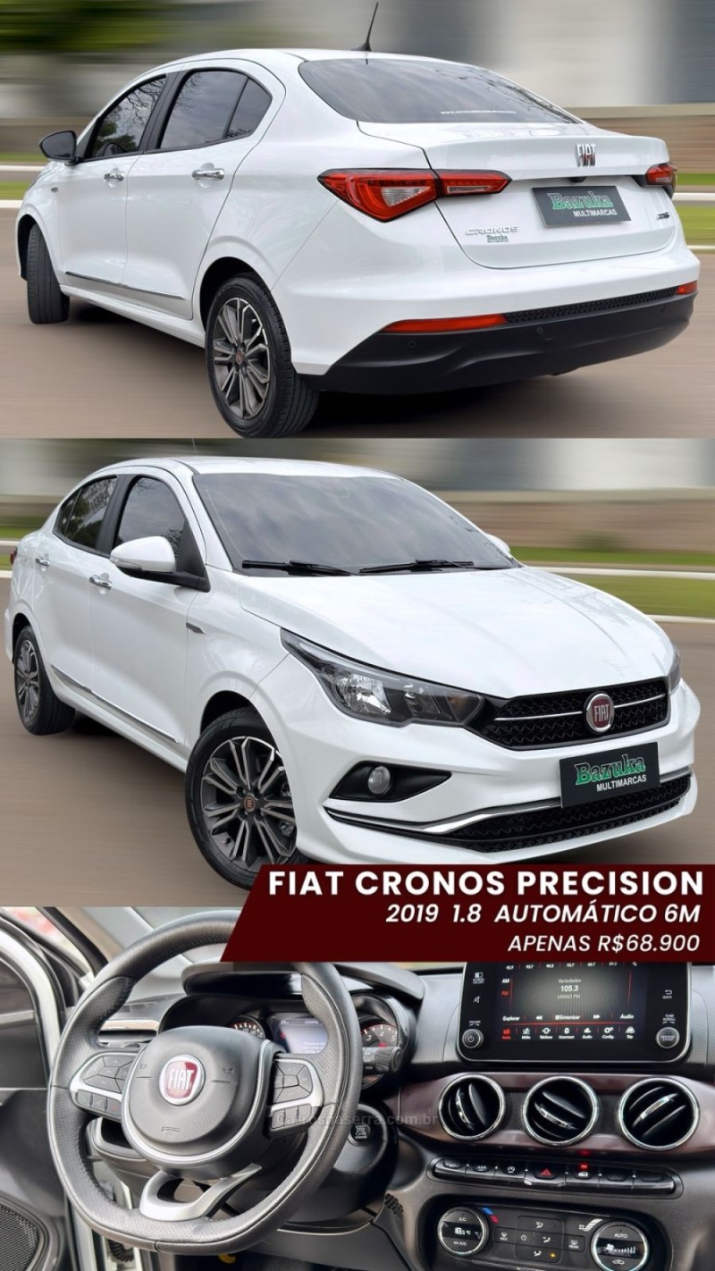 CRONOS 1.3 PRECISION 8V FLEX GASOLINA 4P AUTOMÁTICO - 2019 - NOVO HAMBURGO