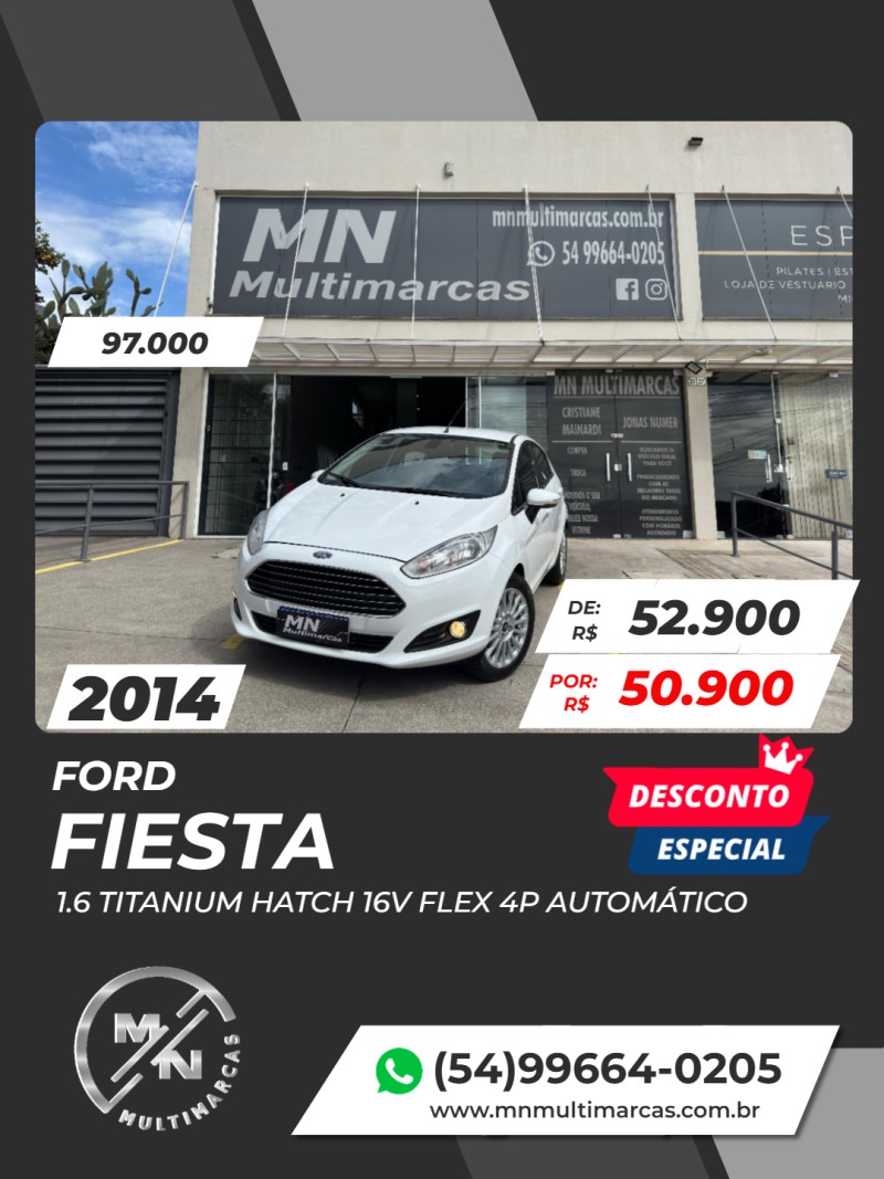 FIESTA 1.6 TITANIUM HATCH 16V FLEX 4P AUTOMÁTICO