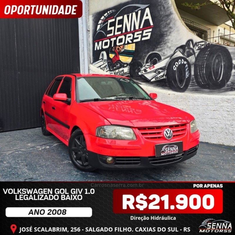 gol 1.0 8v i tred flex 4p manual 2008 caxias do sul