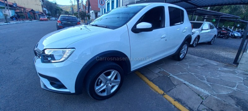 sandero 1.6 zen 16v flex 4p automatico 2020 picada cafe