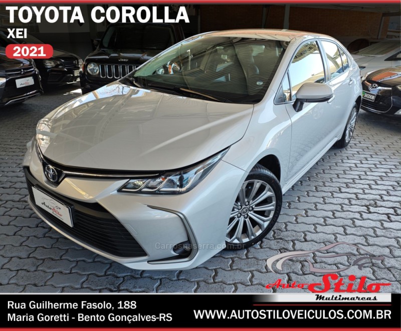 corolla 2.0 xei 16v flex 4p automatico 2021 bento goncalves