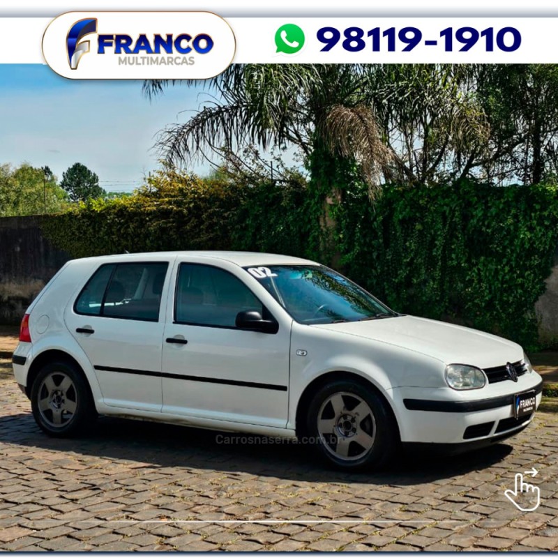 GOLF 1.6 8V GASOLINA 4P MANUAL - 2002 - VACARIA