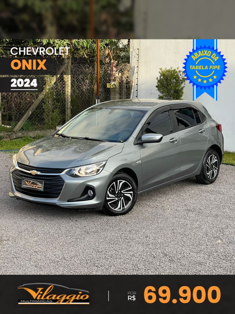 CHEVROLET - ONIX - 2023/2024 - Cinza - R$ 69.900,00