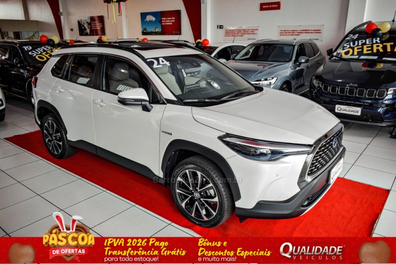 corolla 1.8 cross xrx 16v hibrido 4p automatico 2024 santa cruz do sul