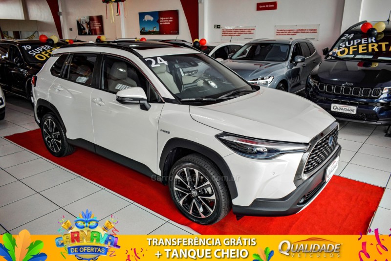 corolla 1.8 cross xrx 16v hibrido 4p automatico 2024 santa cruz do sul