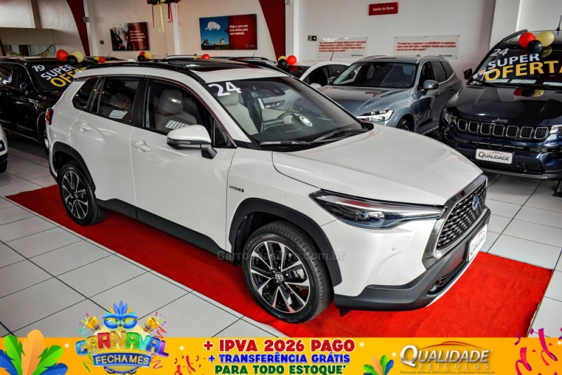 corolla 1.8 cross xrx 16v hibrido 4p automatico 2024 santa cruz do sul