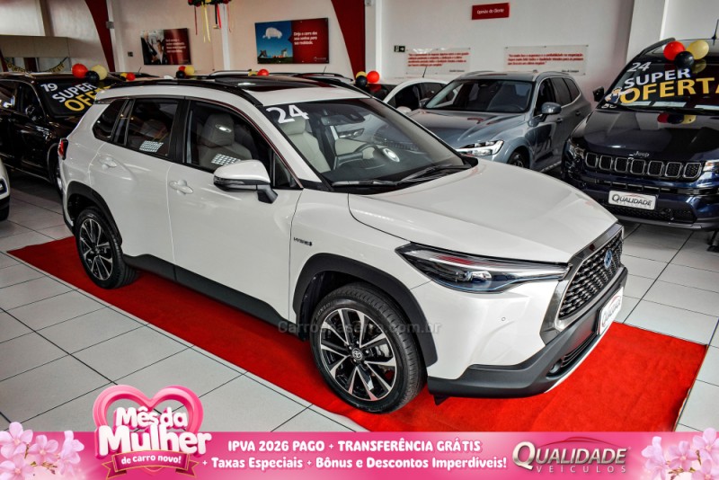 corolla 1.8 cross xrx 16v hibrido 4p automatico 2024 santa cruz do sul