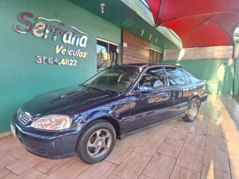 civic 1.6 lx 16v gasolina 4p automatico 1999 dois irmaos