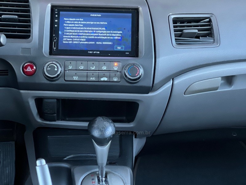 CIVIC 1.8 LXL 16V FLEX 4P AUTOMÁTICO - 2011 - ESTâNCIA VELHA