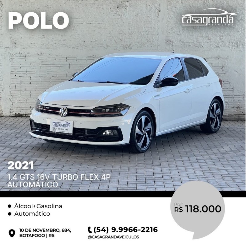 POLO 1.4 GTS 16V TURBO FLEX 4P AUTOMÁTICO