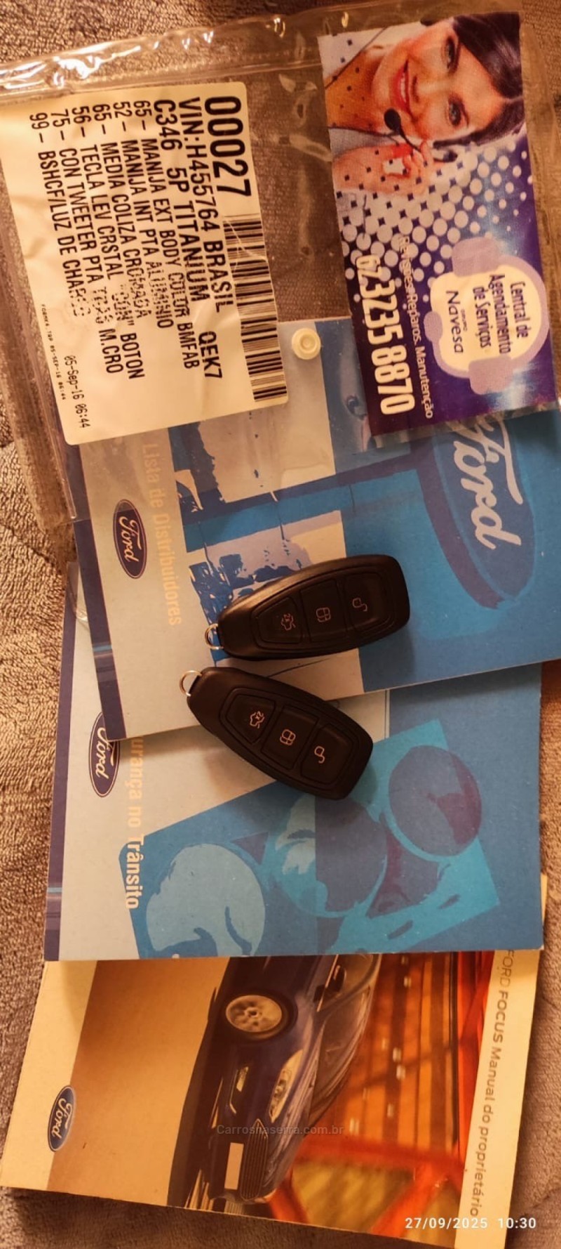 FOCUS 2.0 TITANIUM 16V FLEX 4P AUTOMÁTICO - 2017 - VILA FLORES
