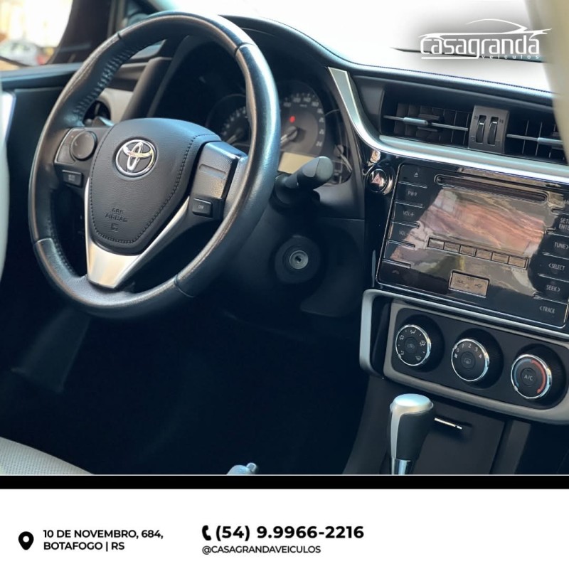 COROLLA 1.8 GLI UPPER 16V FLEX 4P AUTOMÁTICO - 2018 - BENTO GONçALVES