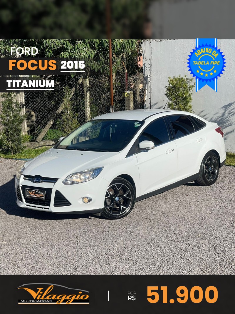 FORD - FOCUS - 2014/2015 - Branca - R$ 51.900,00