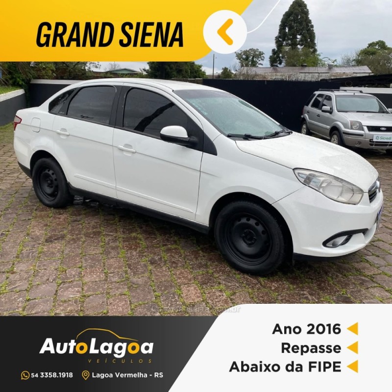 GRAND SIENA 1.4 MPI ATTRACTIVE 8V FLEX 4P MANUAL - 2016 - LAGOA VERMELHA