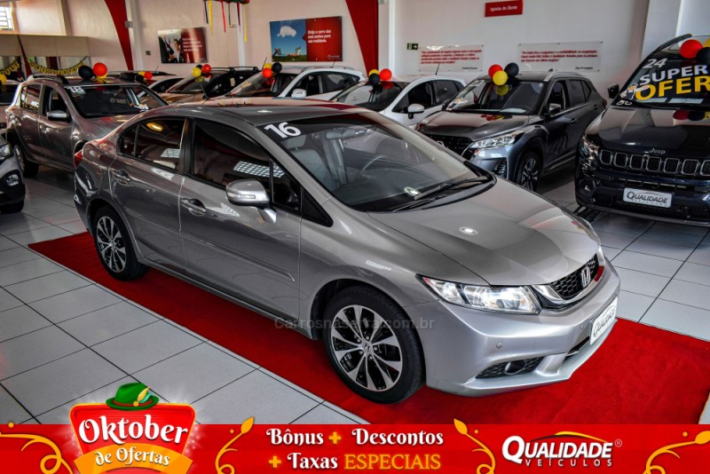 civic 2.0 lxr 16v flex 4p automatico 2016 santa cruz do sul