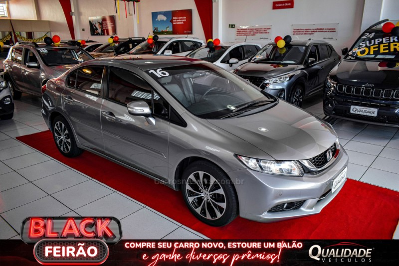 civic 2.0 lxr 16v flex 4p automatico 2016 santa cruz do sul