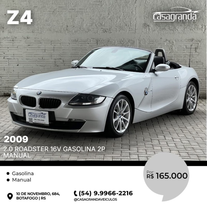 z4 2.0 roadster 16v gasolina 2p manual 2009 bento goncalves