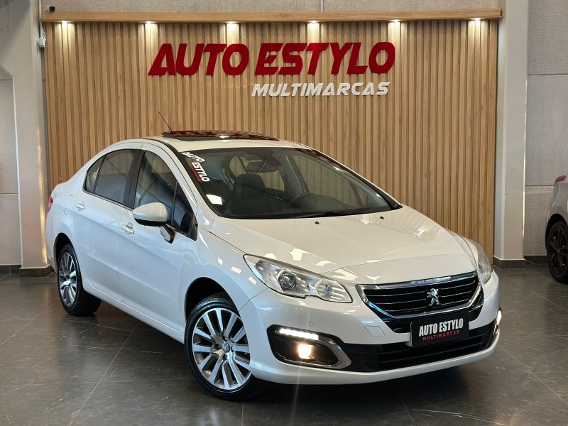 408 1.6 GRIFFE 16V TURBO GASOLINA 4P AUTOMÁTICO - 2016 - ESTâNCIA VELHA