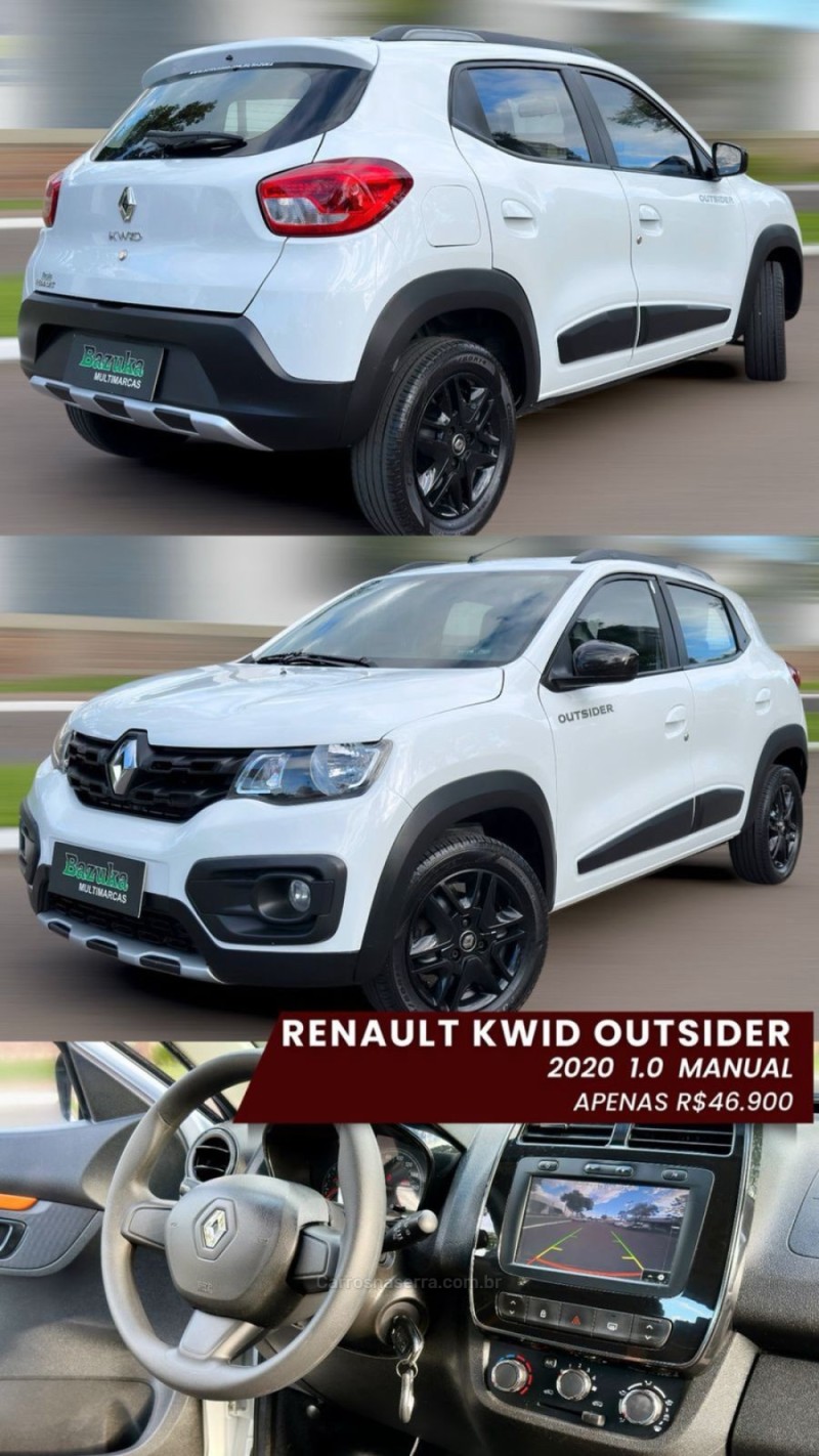 KWID 1.0 12V OUTSIDER FLEX 4P MANUAL - 2020 - NOVO HAMBURGO