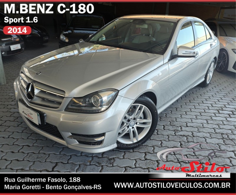 c 180 1.6 cgi sport 16v turbo gasolina 4p automatico 2014 bento goncalves