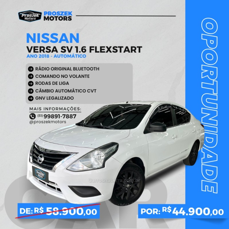 VERSA 1.6 16V FLEX SV 4P XTRONIC