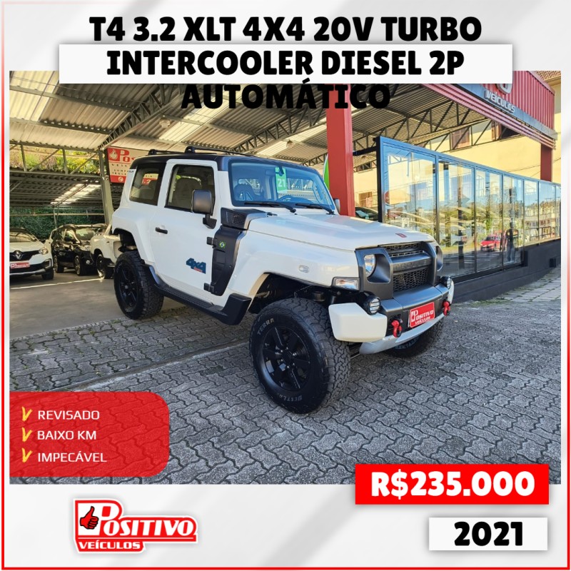 t4 3.2 xlt 4x4 20v turbo intercooler diesel 2p automatico 2021 caxias do sul