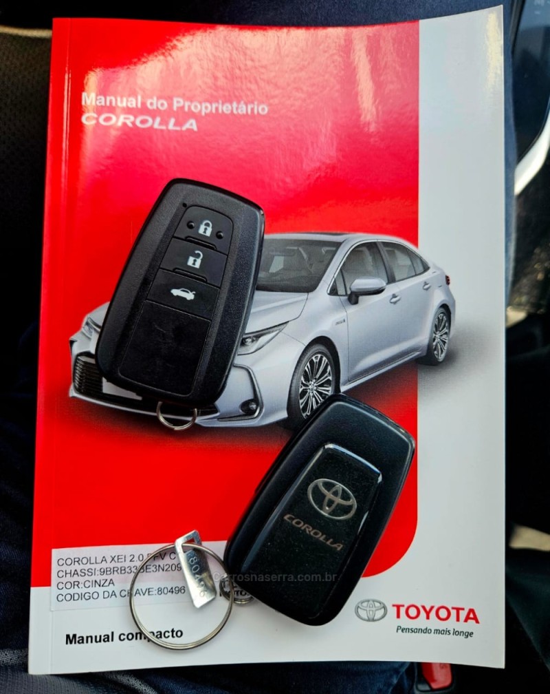 COROLLA 2.0 XEI 16V FLEX 4P AUTOMÁTICO - 2023 - LAJEADO