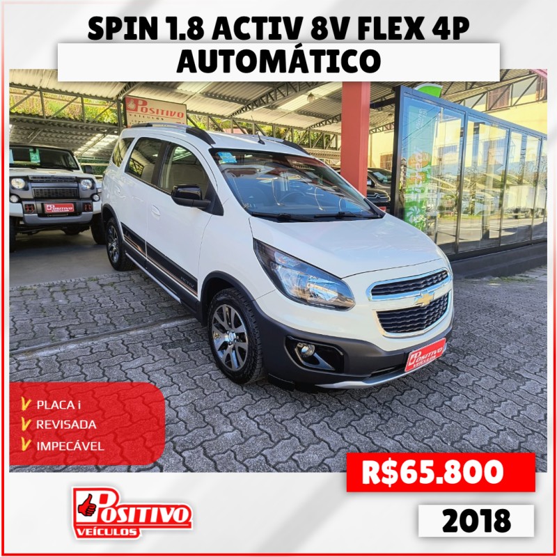 spin 1.8 activ 8v flex 4p automatico 2018 caxias do sul