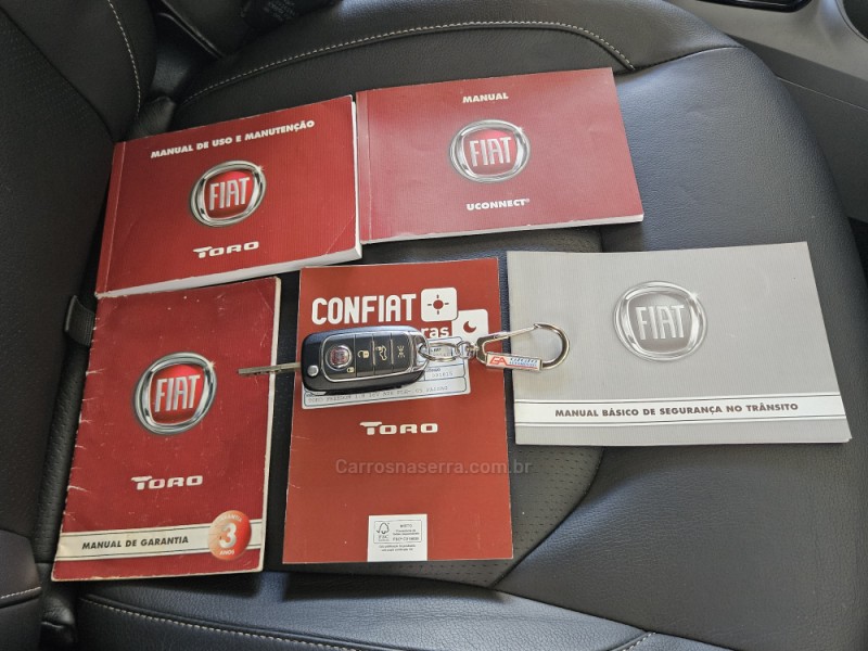 TORO 1.8 16V EVO FLEX FREEDOM ROAD AUTOMÁTICO - 2018 - TAPEJARA