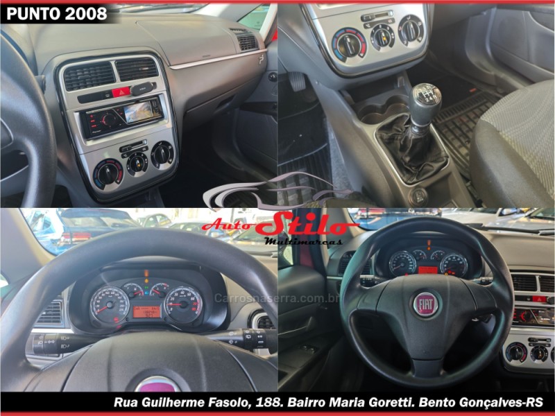 PUNTO 1.4 ELX 8V FLEX 4P MANUAL - 2008 - BENTO GONçALVES
