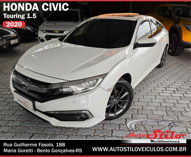 civic 1.5 16v touring turbo gasolina 4p automatico 2020 bento goncalves