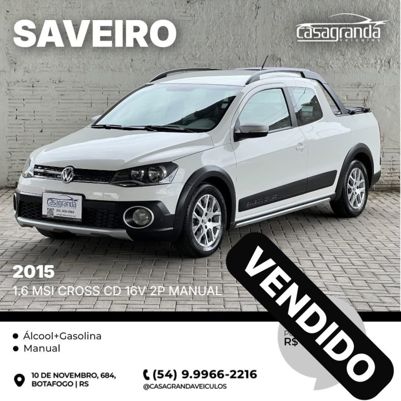 saveiro 1.6 msi cross cd 16v 2p manual 2015 bento goncalves