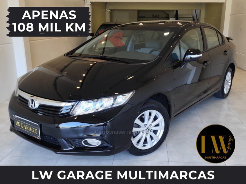 civic 2.0 lxr 16v flex 4p automatico 2014 bento goncalves