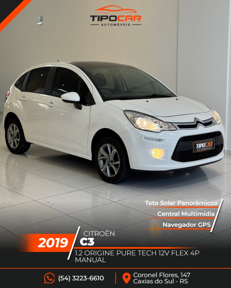c3 1.2 origine pure tech 12v flex 4p manual 2019 caxias do sul